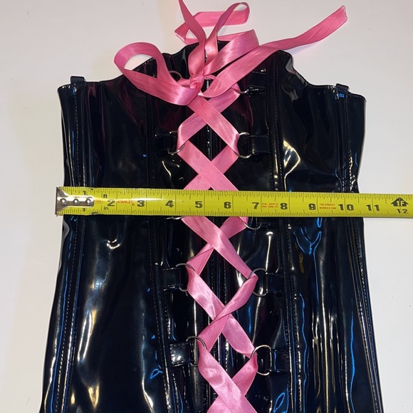 Allure Lingerie Shiny Black Corset - Women’s Size Small - Picture 8 of 11